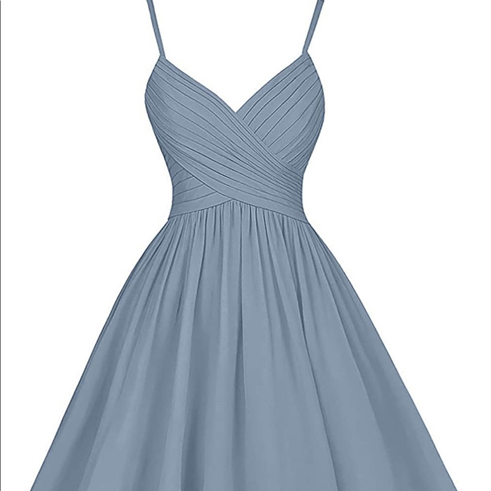 Jaeden Formal Dress With Pockets Dusty Blue Size 4